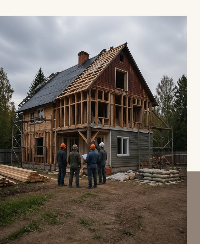 Реконструкция дачного дома в Красном Сулине под ключ с проектом